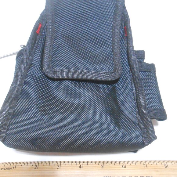 NEW HUSKY BLK SLEEK CANVAS 9 POCKET TOOL STORAGE BELT WATER RESISTANT 🎁👨 - Picture 3 of 9